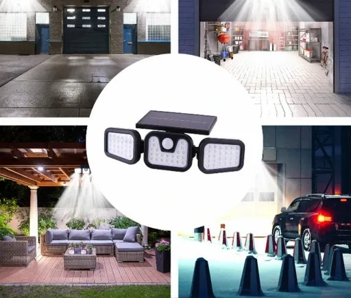 LAMPA Z PANELEM SOLARNA ULICZNA HALOGEN LED SMD zdjęcie 7