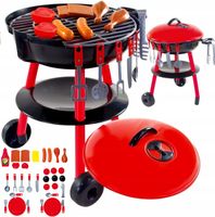 GRILL OGRODOWY DO ZABAWY DLA DZIECI Z 32 AKCESORIAMI KUCHNIA MOCHTOYS