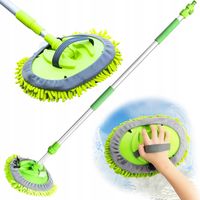 SZCZOTKA NA TELESKOPIE DO MYCIA SAMOCHODU SZYB z Uchwytem na RĘKĘ CLEANFUZZ