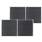 Emaga Ogrodzenie do ogrodu, WPC, 699 x 186 cm, szare