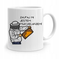 Kubek Prezent Dla Pszczelarza Zaufaj Mi! Prezent Z Nadrukiem Ze Zdjęciem