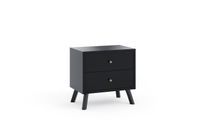 stolik LOFT nocny 45 cm czarny mat