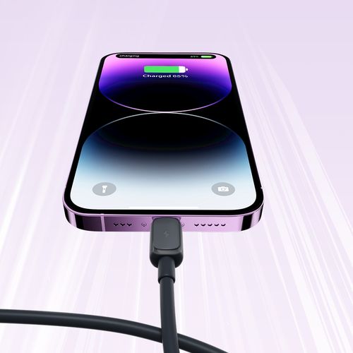 Kabel przewód do iPhone Lightning - USB 2.4A 1.2m czarny na Arena.pl
