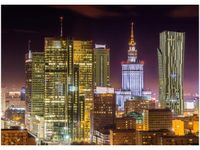 50X70CM DOM KULTURY NOCĄ OBRAZ POKOJU DREWNINE