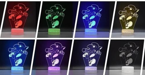 Lampa Illusion 3D SONIC ( 4 panele ) na Arena.pl