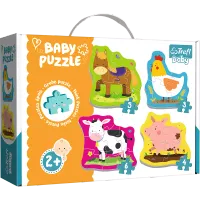 Puzzle 18 elementów. Zwierzęta na wsi