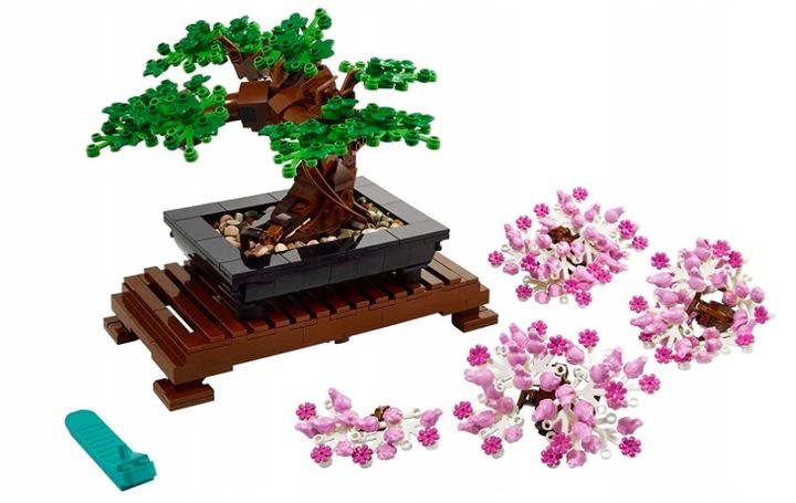 LEGO ICONS 10281 Drzewko bonsai + Torebka zdjęcie 6