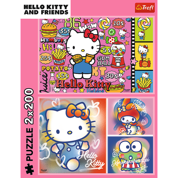 Puzzle - 2x200 - Hello Kitty i przyjaciele - Hello Kitty 13336 zdjęcie 4