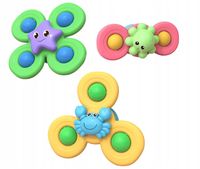 Fidget Spinner z przyssawką , Sensoryczna zabawka do Kąpieli - Zwierzęta Oc