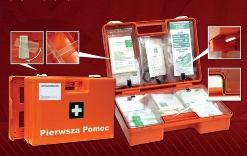 Apteczka K15 przemysłowa z wieszakiem + ustnik na Arena.pl