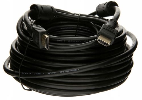 Kabel HDMI 15M PRZEWÓD GIĘTKI HIGH SPEED FULL HD 3D 1.4b 2160P 4K - PAWONIK na Arena.pl