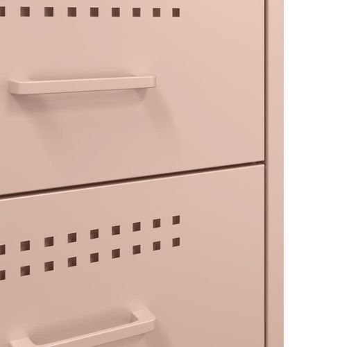 Szafka nocna, różowa, 36x39x68 cm, stal na Arena.pl