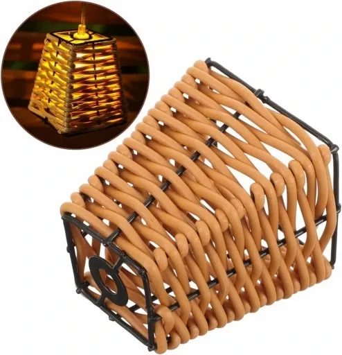 lampa solarna GIRLANDA 10ciepych LED dekoracja taras balkon koszyczek P-725 zdjęcie 11