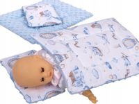 Pościel dla lalki minky/bawełna LOTNICZY PIKNIK