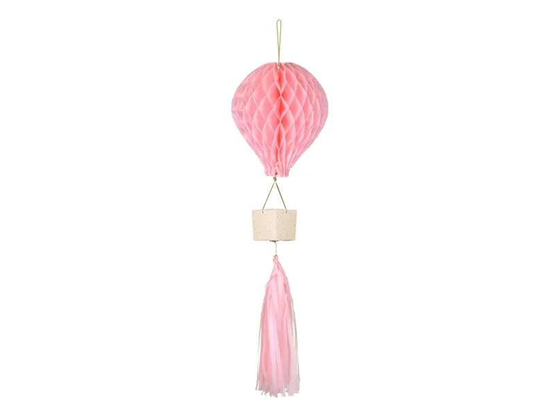Dekoracja bibułowa Balon, różowy zdjęcie 1
