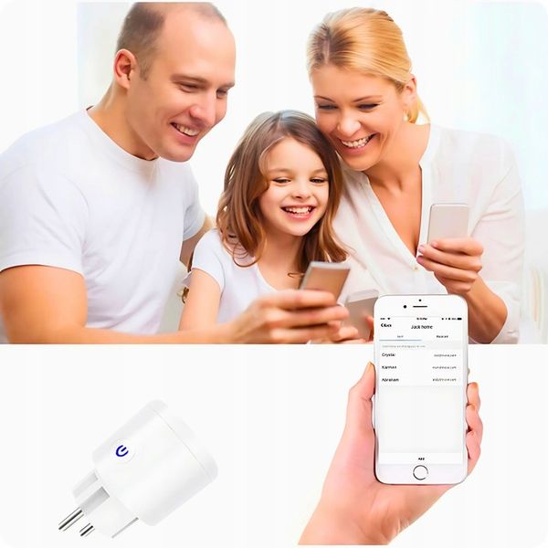 INTELIGENTNE GNIAZDKO WiFi SMART TUYA WATOMIERZ PROGRAMATOR TIMER zdjęcie 5
