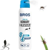 BROS Spray na komary kleszcze i meszki skuteczny aerozol ochronny 90ml