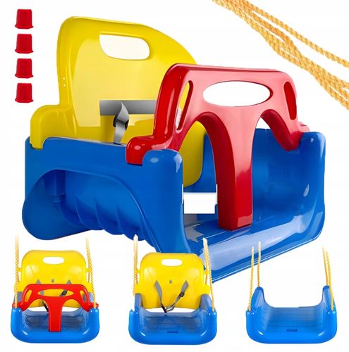 HUŚTAWKA DLA DZIECI OGRODOWA 3w1 MOCNA DO DOMU OGRODU DOMOWA NA LINACH 30KG na Arena.pl