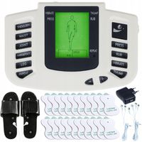 ELEKTROSTYMULATOR MIĘŚNI I NERWÓW TENS MOCNY DUŻY ZESTAW ELEKTRODY PADY