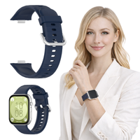 Pasek do Huawei Watch Fit 3 / 4 / 4 Pro opaska silikon bransoleta granatowy