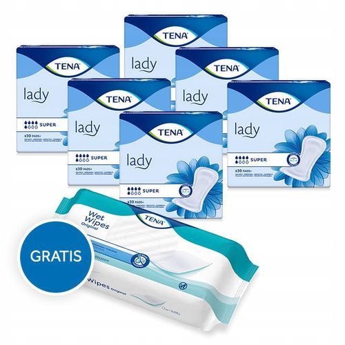Podpaski urologiczne na nietrzymanie moczu TENA Lady Super wkładki na Arena.pl