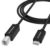 kabel wozinsky wkddy2s usb-b - usb-c 2m - czarny