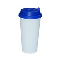 Kubek ECO Tumbler z Granatowym Wieczkiem Sublimacja Termotransfer