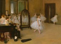 The Dancing Class, Edgar Degas - plakat 40x30 cm
