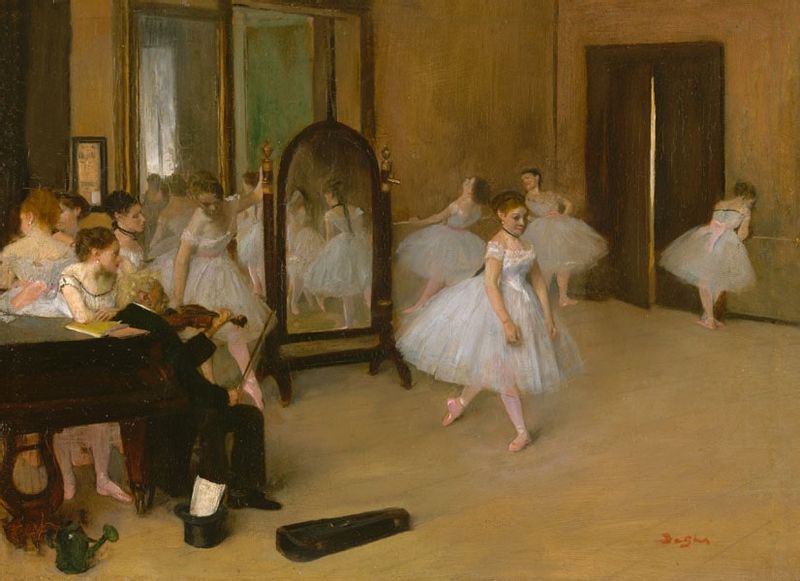 The Dancing Class, Edgar Degas - plakat 60x40 cm zdjęcie 1