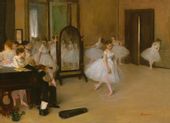 The Dancing Class, Edgar Degas - plakat 29,7x21 cm