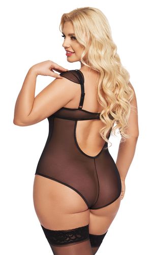 Czarne Body z Rozcięciem w Kroku Dora 1901 Softline XL na Arena.pl