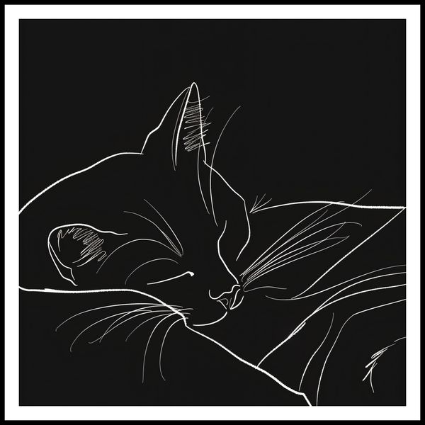 Plakat 80x80cm Nocny Spokój zdjęcie 3