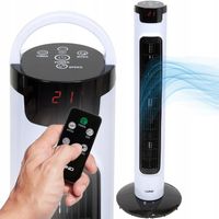 WENTYLATOR KOLUMNOWY LUND 81CM 50W WIATRAK PODŁOGOWY STOJĄCY LED +PILOT