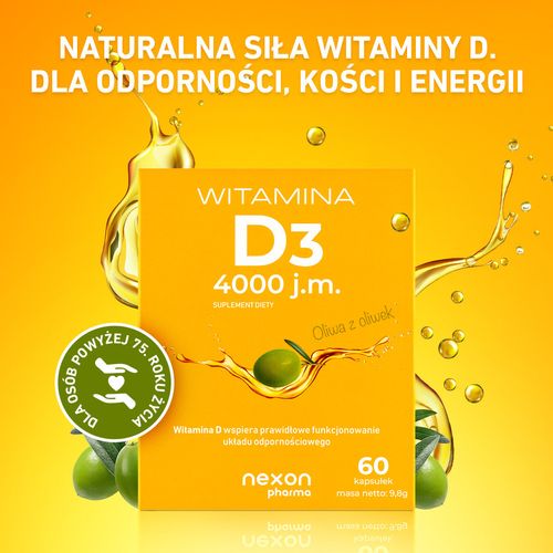 Nexon Witamina D3 4000 J.M. 60 kaps. na Arena.pl