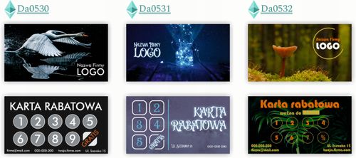 Karty stałego klienta RABATOWE 120 szt TWOJE LOGO nazwa firmy OCEANARIUM na Arena.pl