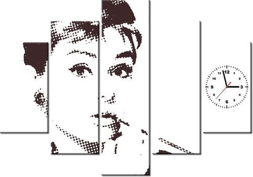 105CM 150CM ZEGAR 5 ELEM AUDREY HEPBURN DRUK OBRAZ na Arena.pl
