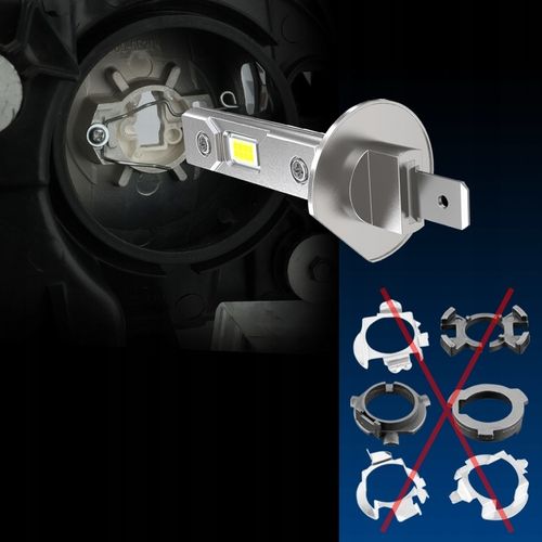 ŻARÓWKI LED H1 RETRIFY S&D ULTRA CICHE FANLESS LINE 1:1 BEZ ADAPTERÓW 6500K na Arena.pl