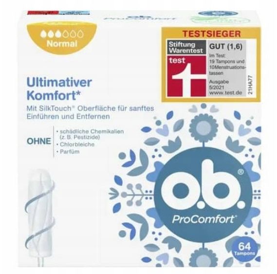 O.B. ProComfort Normal Tampony 64 sztuki zdjęcie 1