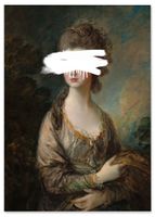 Obraz na płótnie portret spray pop art 80x120 cm