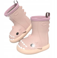 KALOSZE DZIECIĘCE REKINY SHARK-i GUMOWE BUTY 27-28 RÓŻOWE