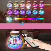 SYRENKA ZESTAW KREATYWNY MAGICZNE TERRARUIM LAMPKA NOCNA LED PREZENT