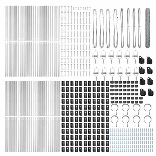 Ogrodzenie z słupkami Srebrny 1.4 x 100 m Stal pokryta PCV na Arena.pl