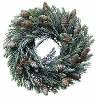 OZDOBY ŚWIĄTECZNE STROIK WIANEK świąteczny dekoracyjny NA STÓŁ duży