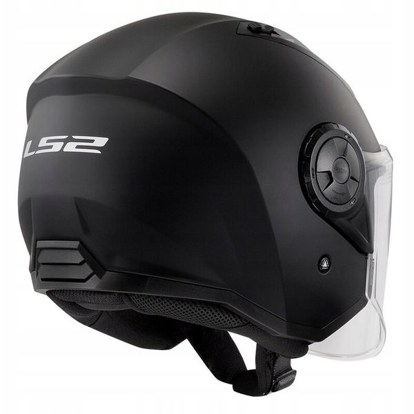 KASK LS2 OF616 Airflow II ECE 22.06 Solid Black Matt Czarny Mat Rozmiar M zdjęcie 12