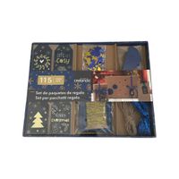 Zestaw do pakowania prezentów Święta 115 niebieski