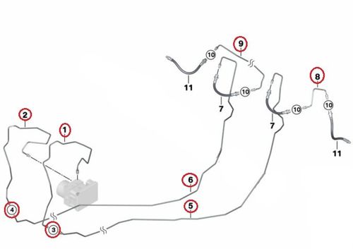 BMW E90 - zestaw przewodów hamulcowych sztywnych miedzianych na Arena.pl