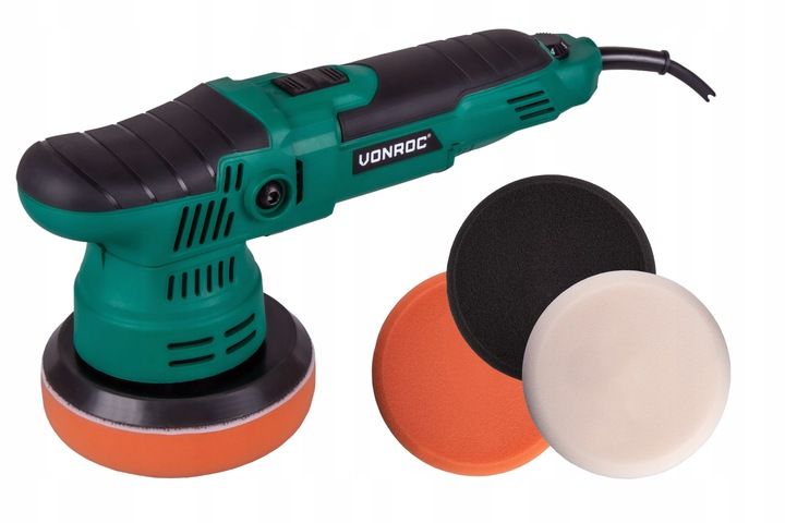 POLERKA MIMOŚRODOWA 650W - 125mm | 4 TARCZE POLERSKIE W ZESTAWIE | VONROC zdjęcie 1