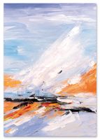 Obraz na płótnie abstrakcja pastelowa 80x120 cm