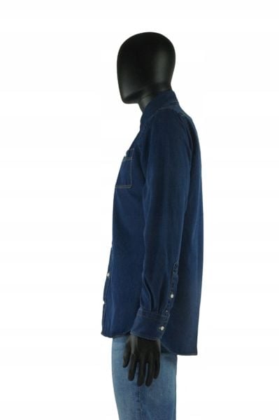 TOMMY HILFIGER JEANSOWA NIEBIESKA KOSZULA (M) zdjęcie 3