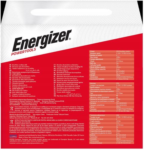 Wiertarko-wkrętarka ENERGIZER 3DR030 na Arena.pl